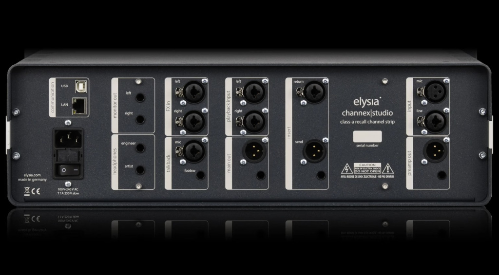 elysia channex studio Rear panel