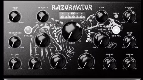Erica Synths Razornator, effet de bureau stereo a resonateurs, vue d ensemble