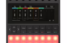 Le sampler groovebox 1010music Bento vu de face avec son ecran tactile
