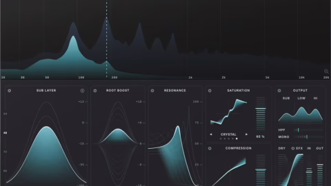 Interface du plugin Baby Audio SubCulture, enhancer de basses à suivi de hauteur