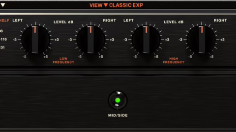 L'interface du plugin Dangerous Music BAX EQ en mode classique étendu