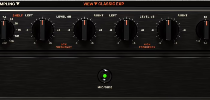 L'interface du plugin Dangerous Music BAX EQ en mode classique étendu