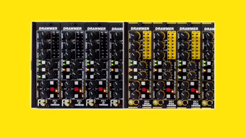 Les compresseurs 500 series Drawmer OC1 et FC1 cote a cote