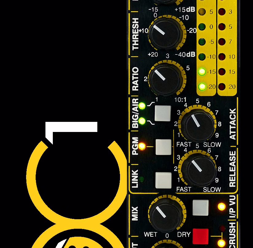 Front panel of the Drawmer OC1 opto compressor in 500 format