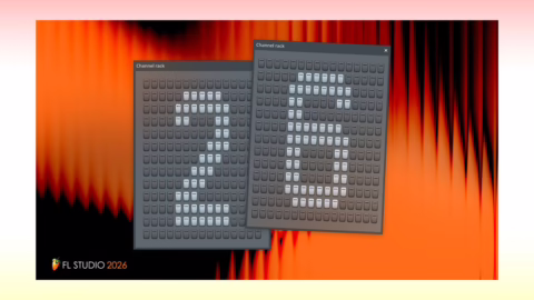 FL Studio 2026 : visuel officiel de la nouvelle version avec le Channel Rack