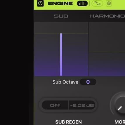 The Sub layer of Arturia Pure SUB, dedicated to the fundamental