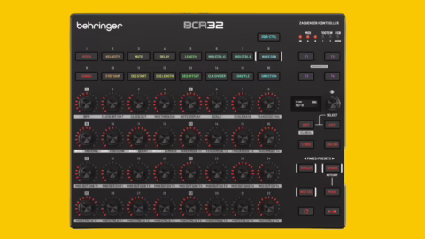 Behringer BCR32, contrôleur MIDI à 32 encodeurs et séquenceur Zaquencer