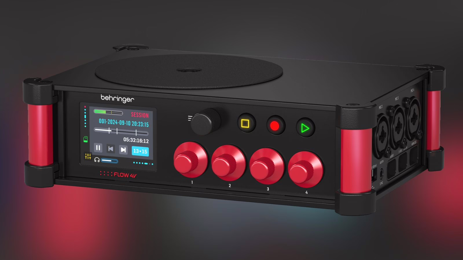 Behringer FLOW 4V, enregistreur multipiste 32 bits flottant compact