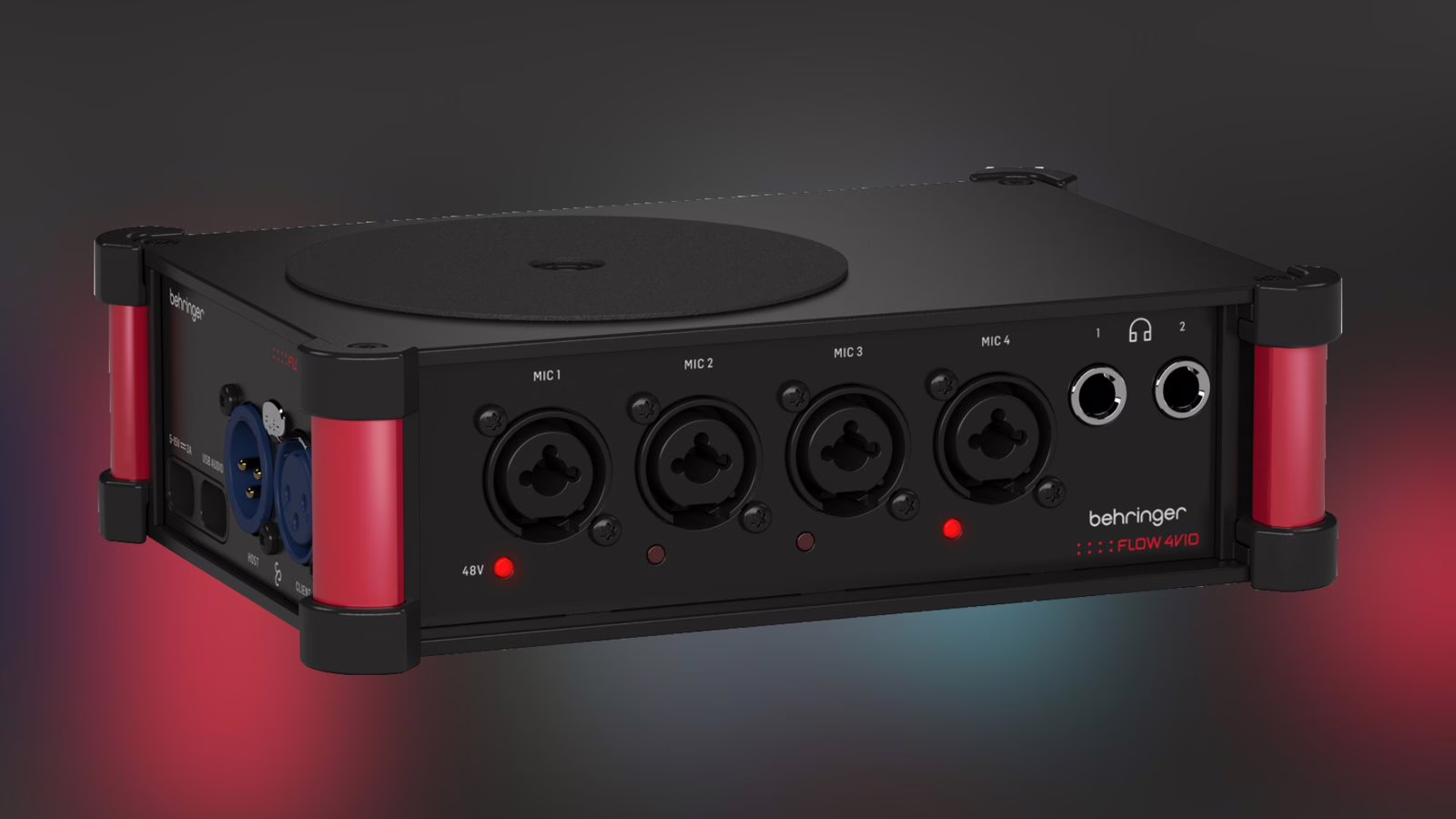 Extension Behringer FLOW 4VIO ajoutant quatre preamplis micro supplementaires