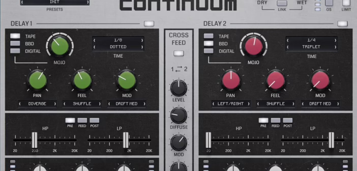 Continuum de United Plugins, double moteur de delay spatial signé JMG Sound