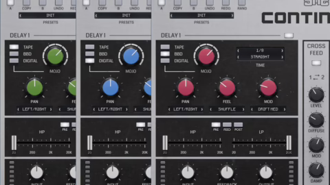 Les trois modèles de delay de Continuum : Tape, Bucket-Brigade et Digital