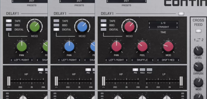 Les trois modèles de delay de Continuum : Tape, Bucket-Brigade et Digital