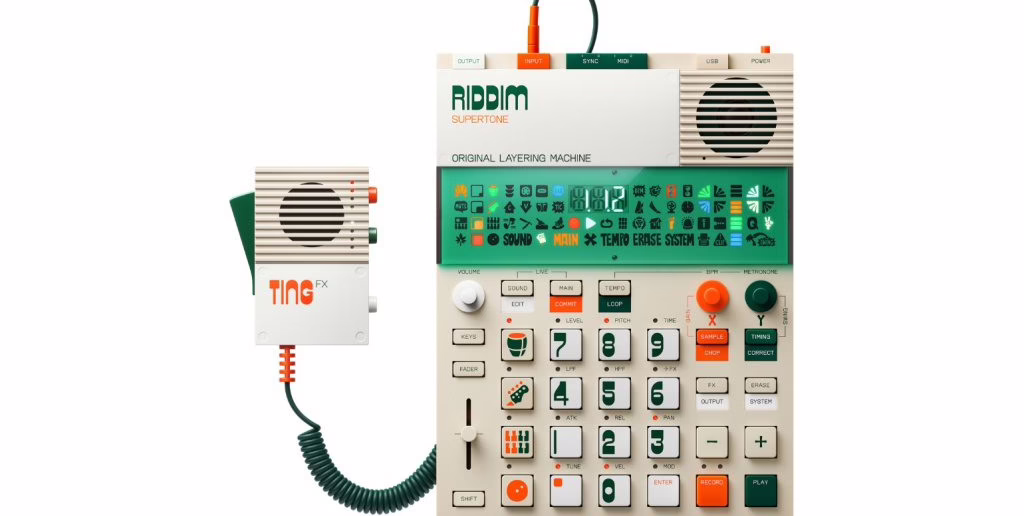 Teenage Engineering EP-40 Riddim Supertone, vue d'ensemble de la groovebox