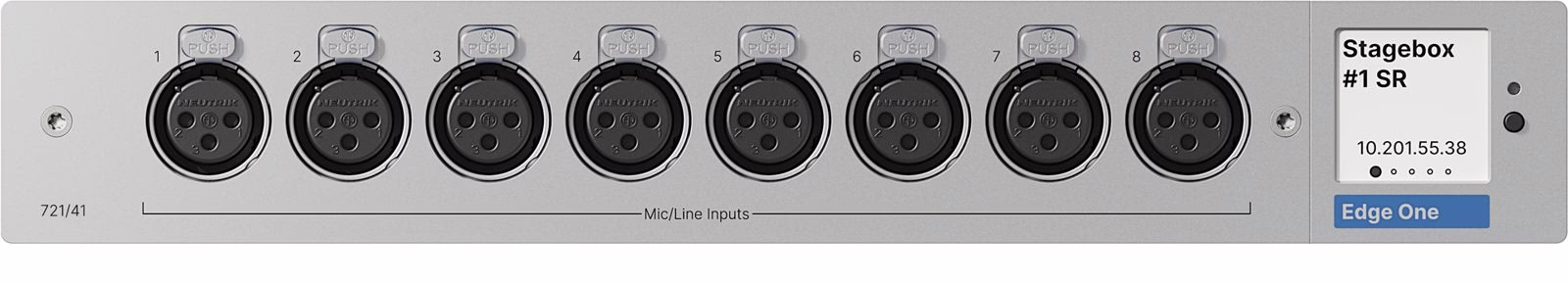 Mic input module of the Lawo Edge One