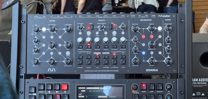 Morphor Echon 6 vu de face, polysynthé analogique de bureau