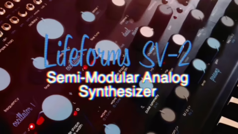 Le synthétiseur semi-modulaire à clavier Pittsburgh Modular Lifeforms SV-2