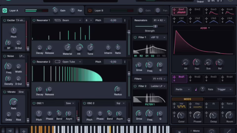 Interface principale du synthétiseur reFX Rippler