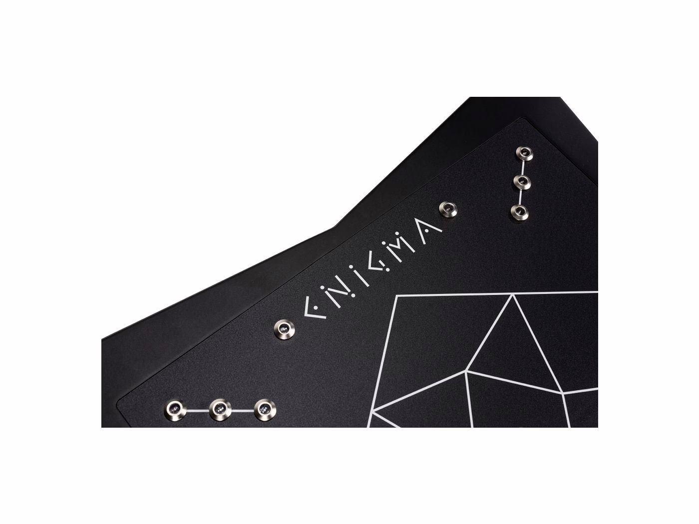The Enigma's playing surface senses the position of metallic objects