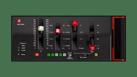 Interface du plugin natif Universal Audio EMT 250 Classic Electronic Reverb
