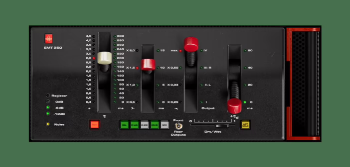 Interface du plugin natif Universal Audio EMT 250 Classic Electronic Reverb