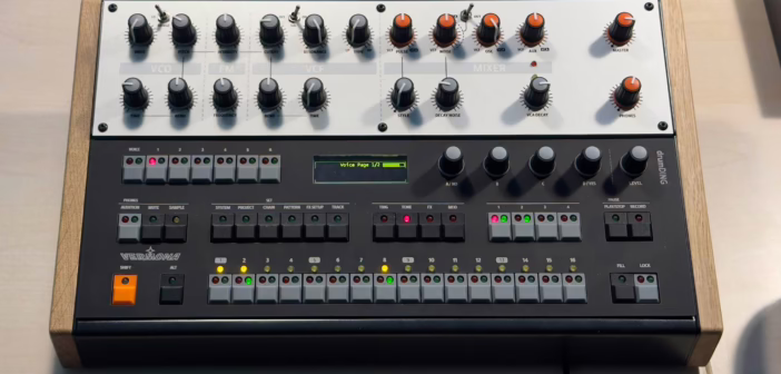 Boite a rythmes analogique Vermona drumDING vue du dessus