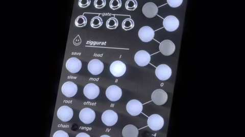 Module de quantification eurorack Acid Rain Technology Ziggurat, vue de face