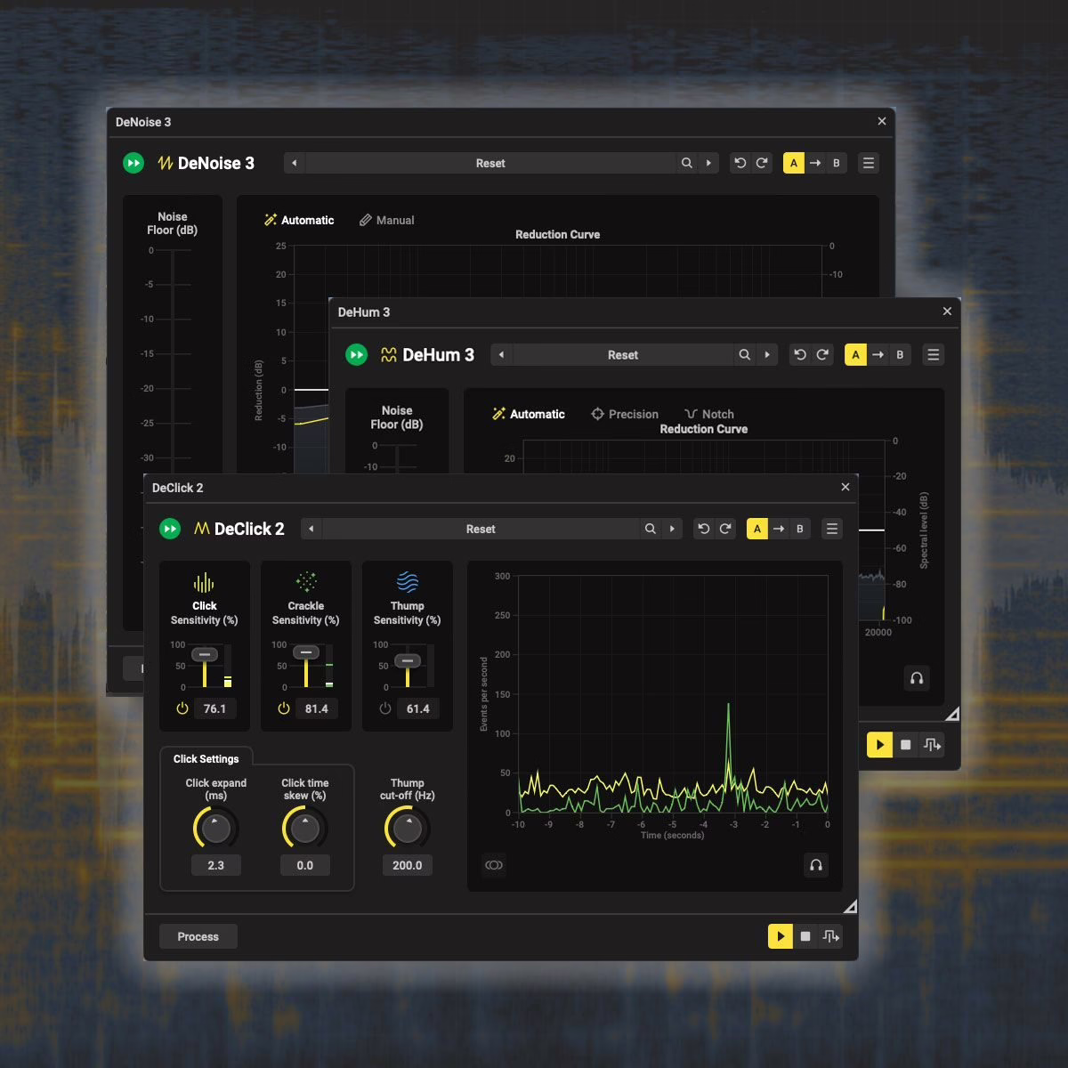 Suite de restauration d'Acoustica 8 avec DeNoise 3 à base de machine learning