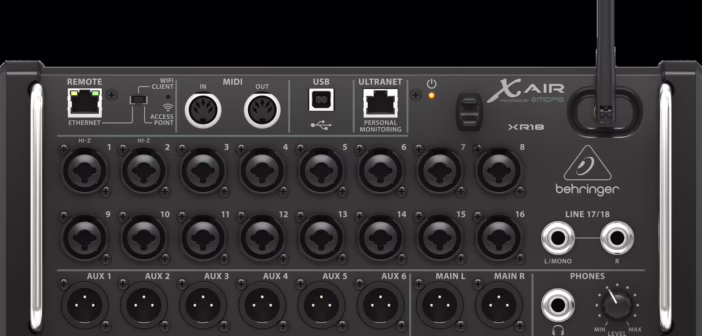 Le mixeur numérique rackable Behringer XR18, sans surface, piloté par application