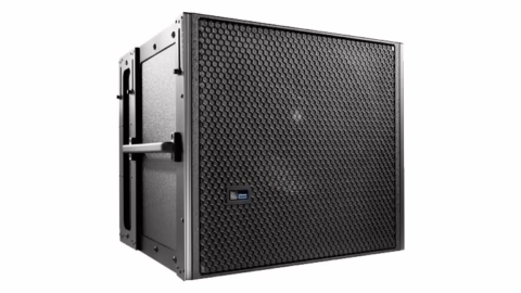 Caisson de basses actif de sonorisation employé en configuration cardioïde