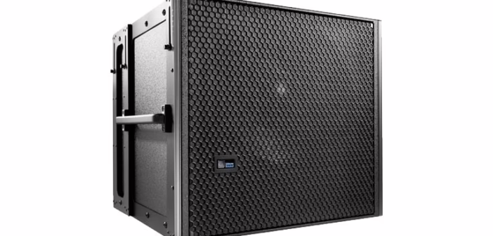 Caisson de basses actif de sonorisation employé en configuration cardioïde