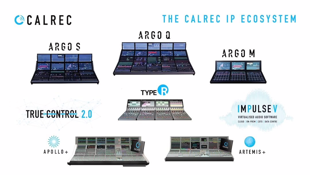 Consoles broadcast IP-natives Calrec de la gamme Argo