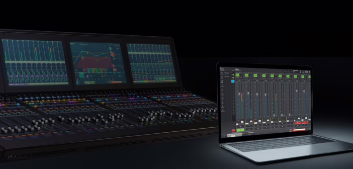 Surface de contrôle Calrec Argo M pilotant le moteur virtualisé ImPulseV