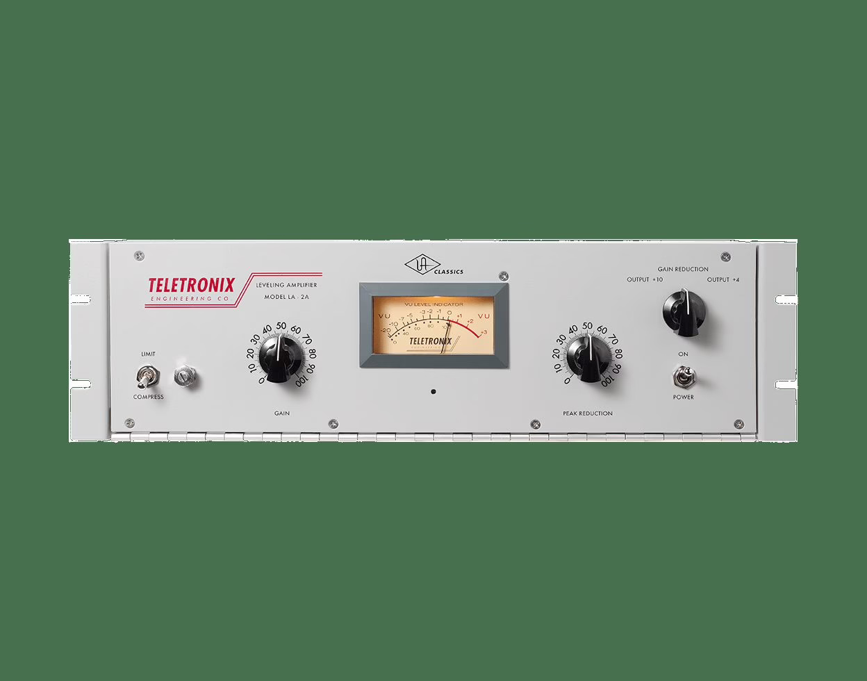 Opto-style studio compressor such as the LA-2A, with its photoelectric cell