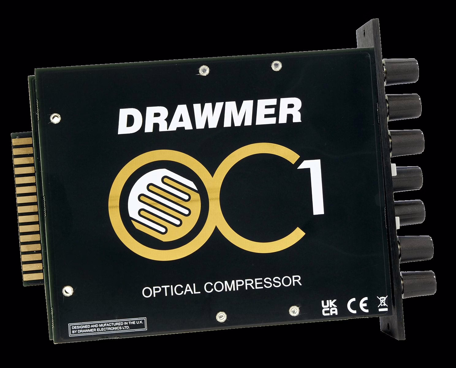 Front panel of the Drawmer OC1 500 series opto compressor