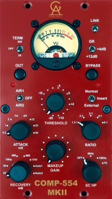 Golden Age Project COMP-554 MK2, Neve 2254-style diode-bridge compressor in the 500 Series format