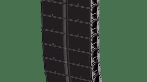 Line array de diffusion principale suspendu en facade