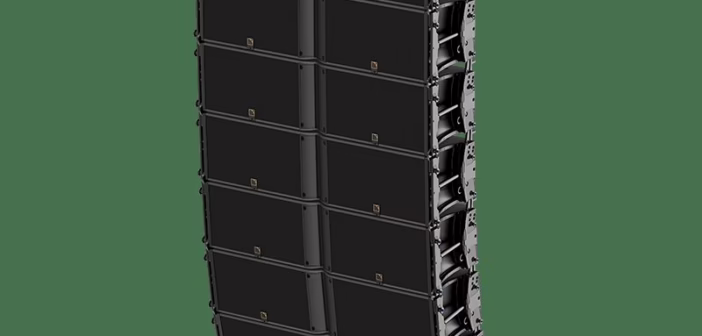 Line array de diffusion principale suspendu en facade