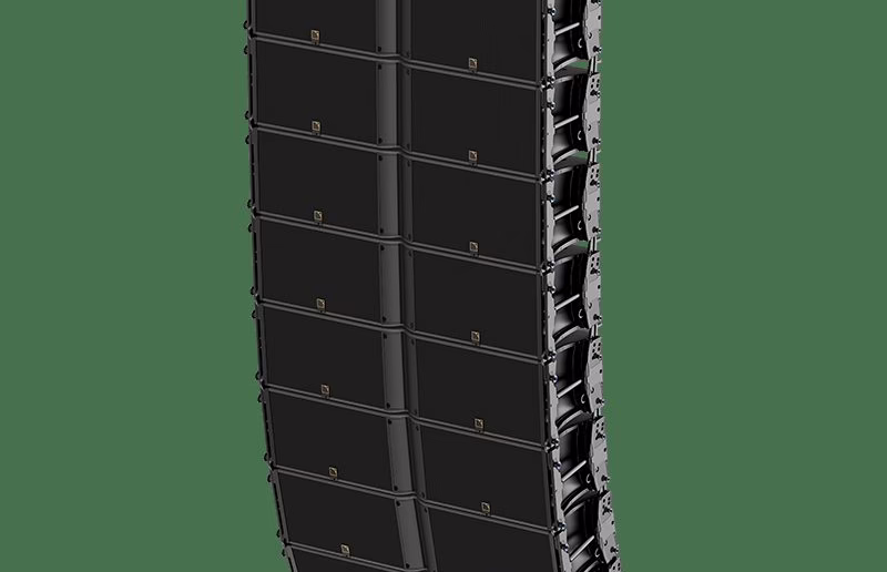 Line array de diffusion principale suspendu en facade