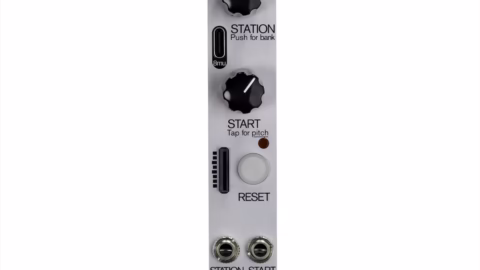 Music Thing Modular Radio Music Mk2 en façade aluminium, format 4 HP