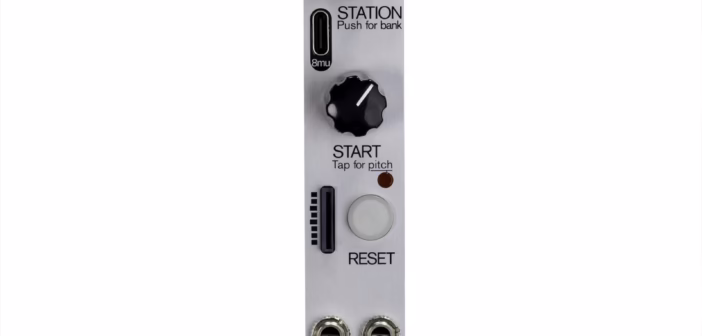 Music Thing Modular Radio Music Mk2 en façade aluminium, format 4 HP