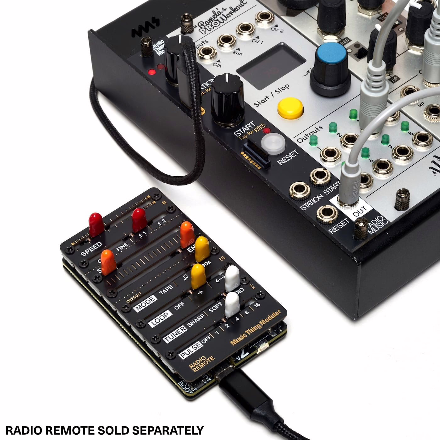 Le Radio Music Mk2 associé à sa télécommande Radio Remote optionnelle