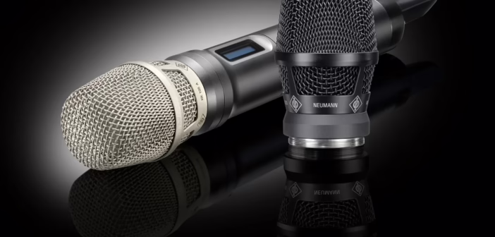 Neumann KK 104 A et KK 105 A montes sur un emetteur sans-fil