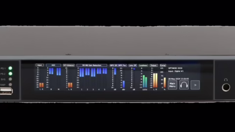 L'Orban OPTIMOD 5950, processeur de diffusion FM et DAB+/HD qui recoit la mise a jour MXneo