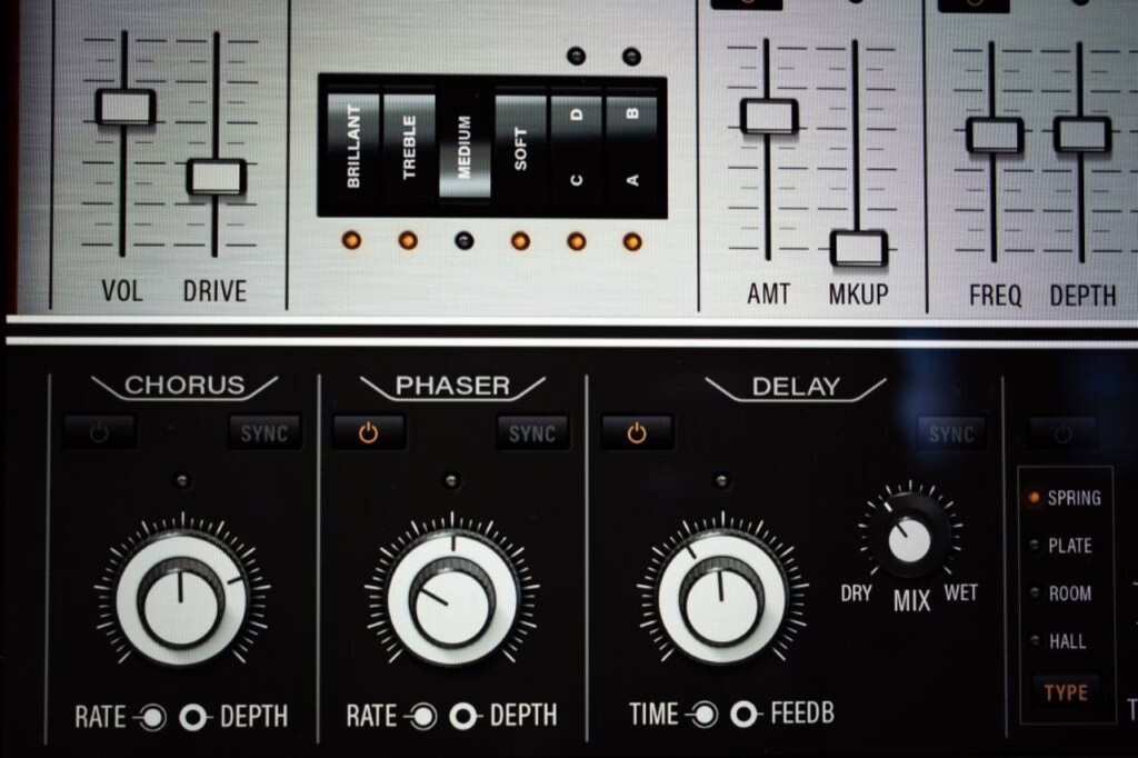 Le Rhodes Clav Pro dans un contexte de production