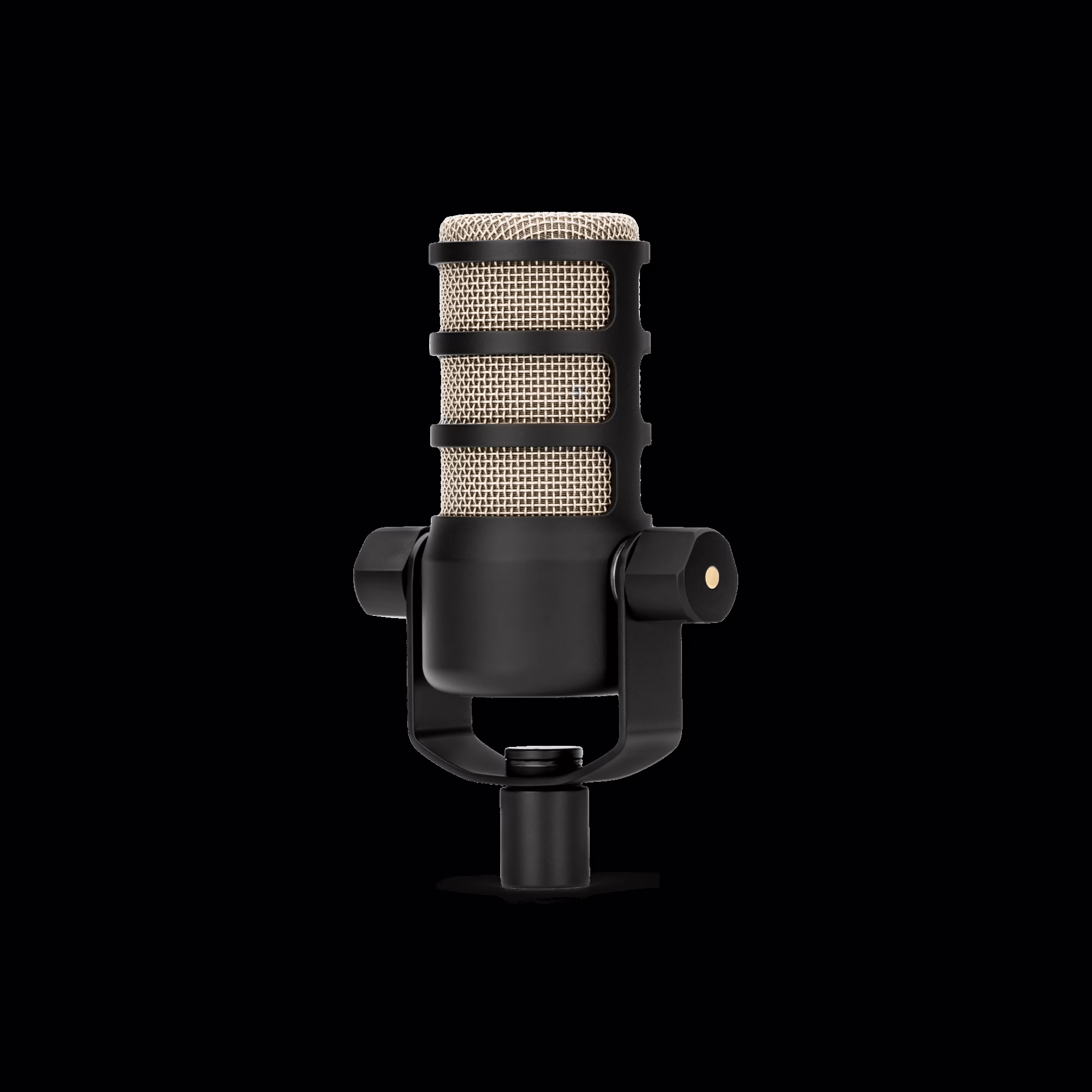 The RODE PodMic, a cardioid dynamic microphone made for spoken word