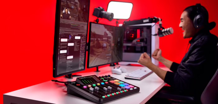 La console de podcast RØDECaster Pro II vue de dessus