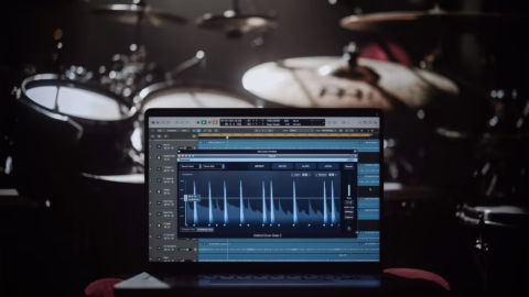 Sonnox Oxford Drum Gate 2 en action sur une prise de batterie multi-micros