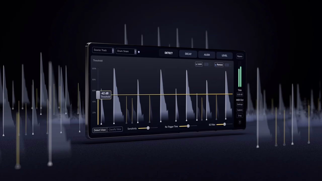 La détection intelligente des frappes de batterie dans Oxford Drum Gate 2