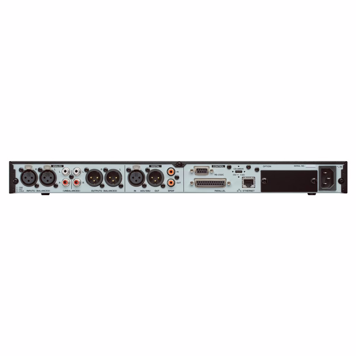 La connectique arri&egrave;re du TASCAM SS-R300N