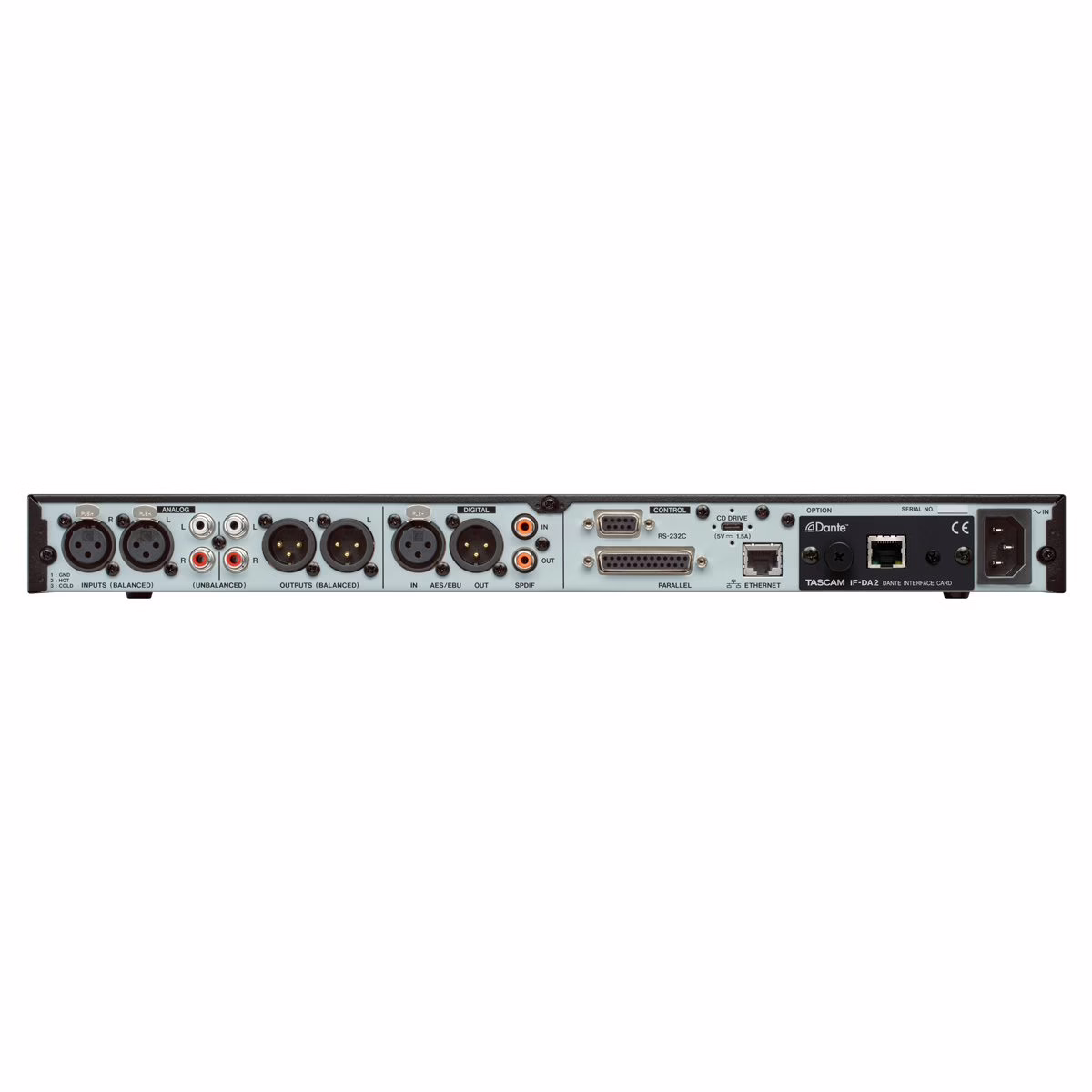 Le TASCAM SS-R300N &eacute;quip&eacute; de la carte Dante optionnelle IF-DA2